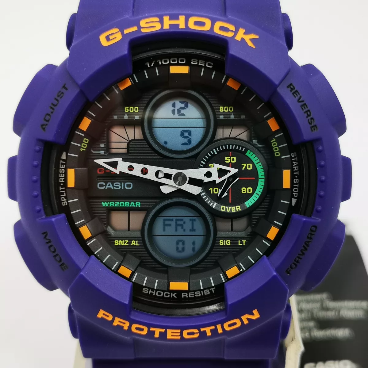 CASIO G-SHOCK GA-140-6A Purple Analog Digital Men's Watch New