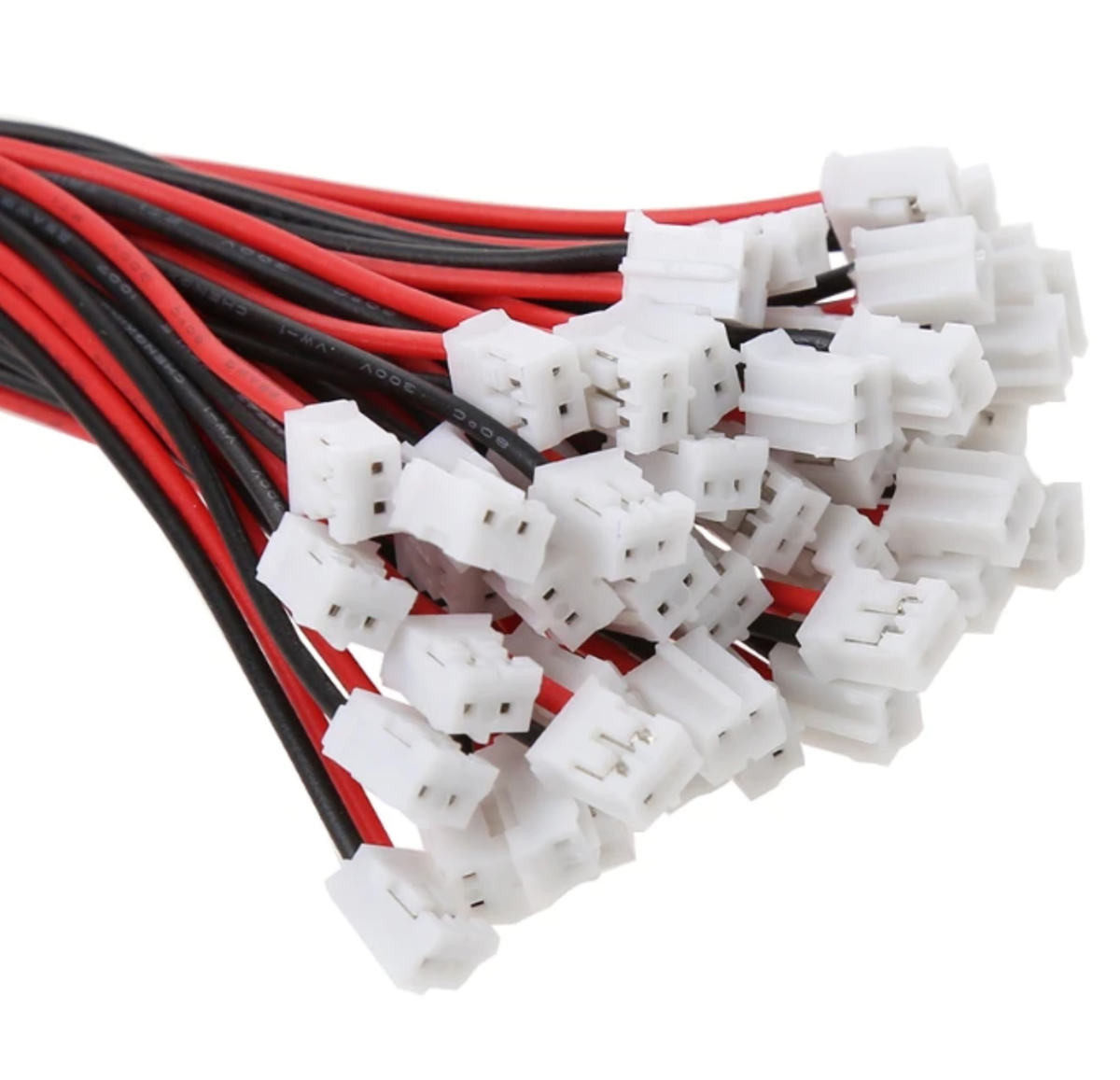 Connector 3 2 Set Di Cavi JST 2 Pin (4 Pezzi Totali), Connettore 2.0mm PH, Lunghezza 12cm, 28AWG - Per Batterie LiPo RC Cavi Jst 2.0mm 2 Pin - Foto 5