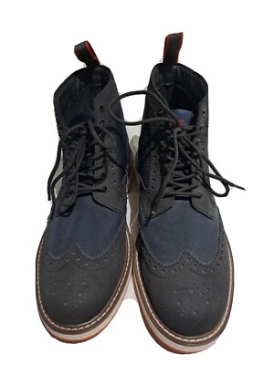 Swims Barry Brogue High Navy Mens Rain Boots- size UK UK