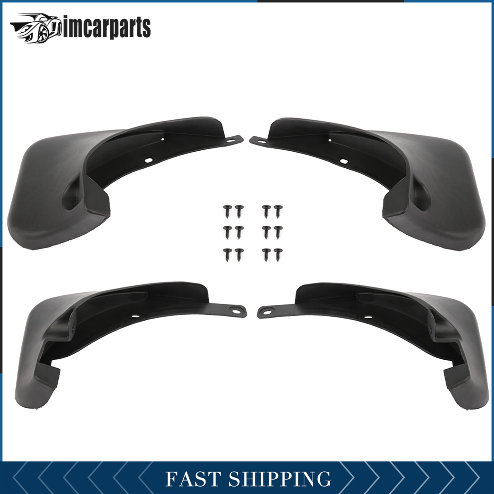 Car Mud Flap Splash Guard Fender Mudguard W/ Fixing Bag For 200612