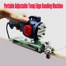 Adjustable Temp Edge Banding Machine Wood PVC Manual Edge Bander 220V