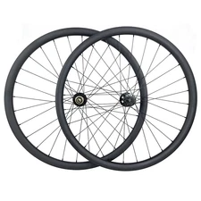 700C Carbon Road Bike Wheelset Hub Wheels 30mm 25mm Rim Tubeless HG 20 Spokes