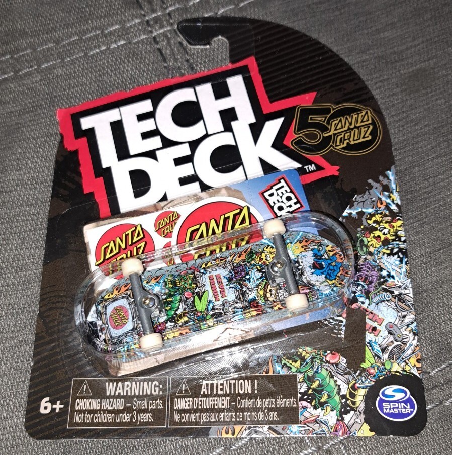Tech Deck Ultra Rare Santa Cruz 50 Years Kevin Braun Finger