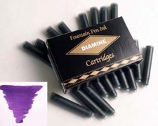 Cartucho de tinta Diamine Imperial púrpura para plumas estilográficas 18 por paquete DM-8005