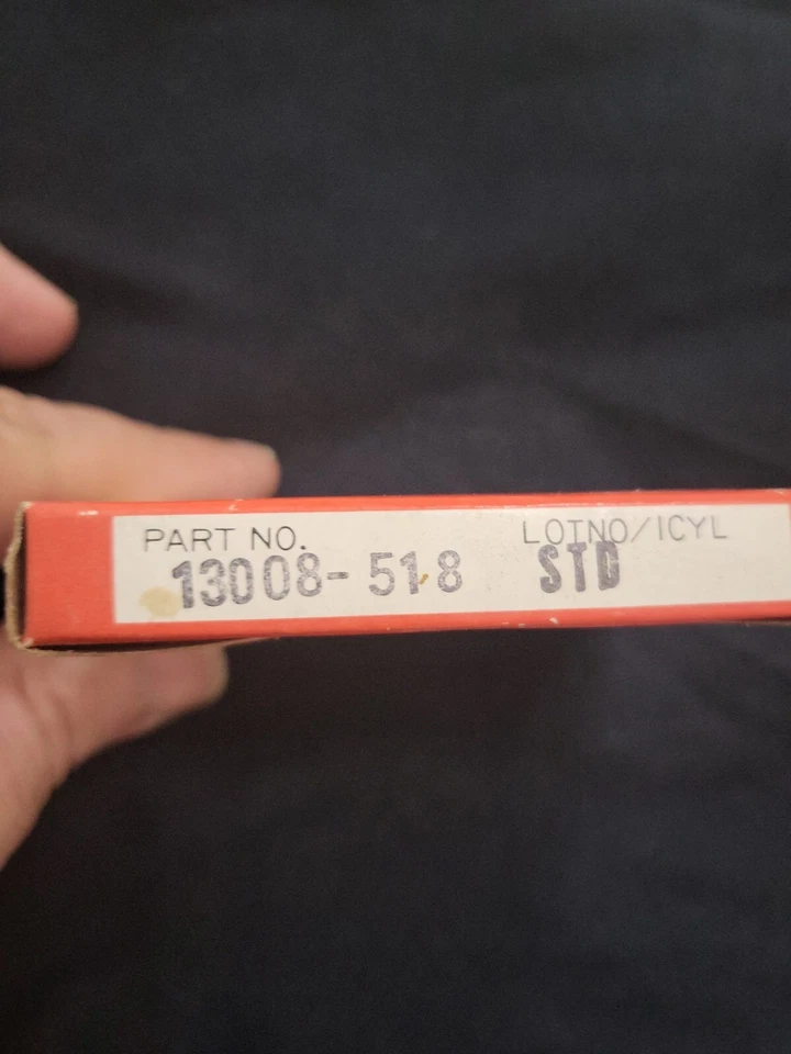 2 件套 1974 - 76 川崎 JS400 JS 400 JET 滑雪 STD 戒指套装 NOS 原始设备制造商 13008-518 — 第 3/3 张图片