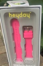Heyday Band For Fitbit Charge 3 Hot Pink Silicone Band One Size Fits Most New