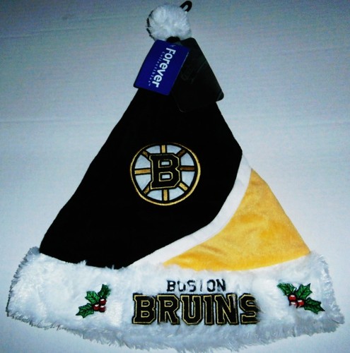 BOSTON BRUINS NHL Santa Hat by Forever 