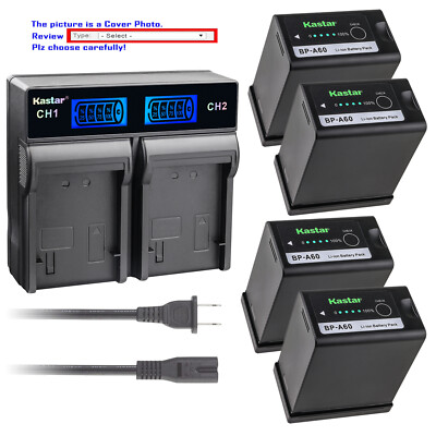 Kastar Decode Battery AC LCD Dual Rapid for Canon EOS C300 Mark II PL Cinema EOS