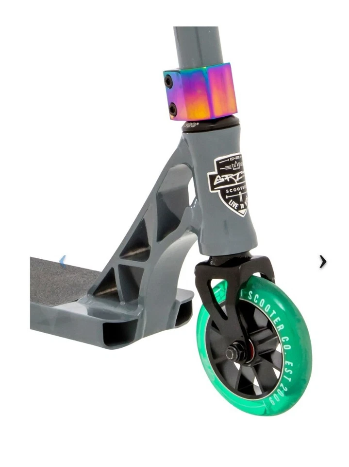 GRIT SCOOTER Elite con Barras de Batalla Color Gris Cielo Satinado Modelo #171830 Nuevo en Caja Foto 2 de 4