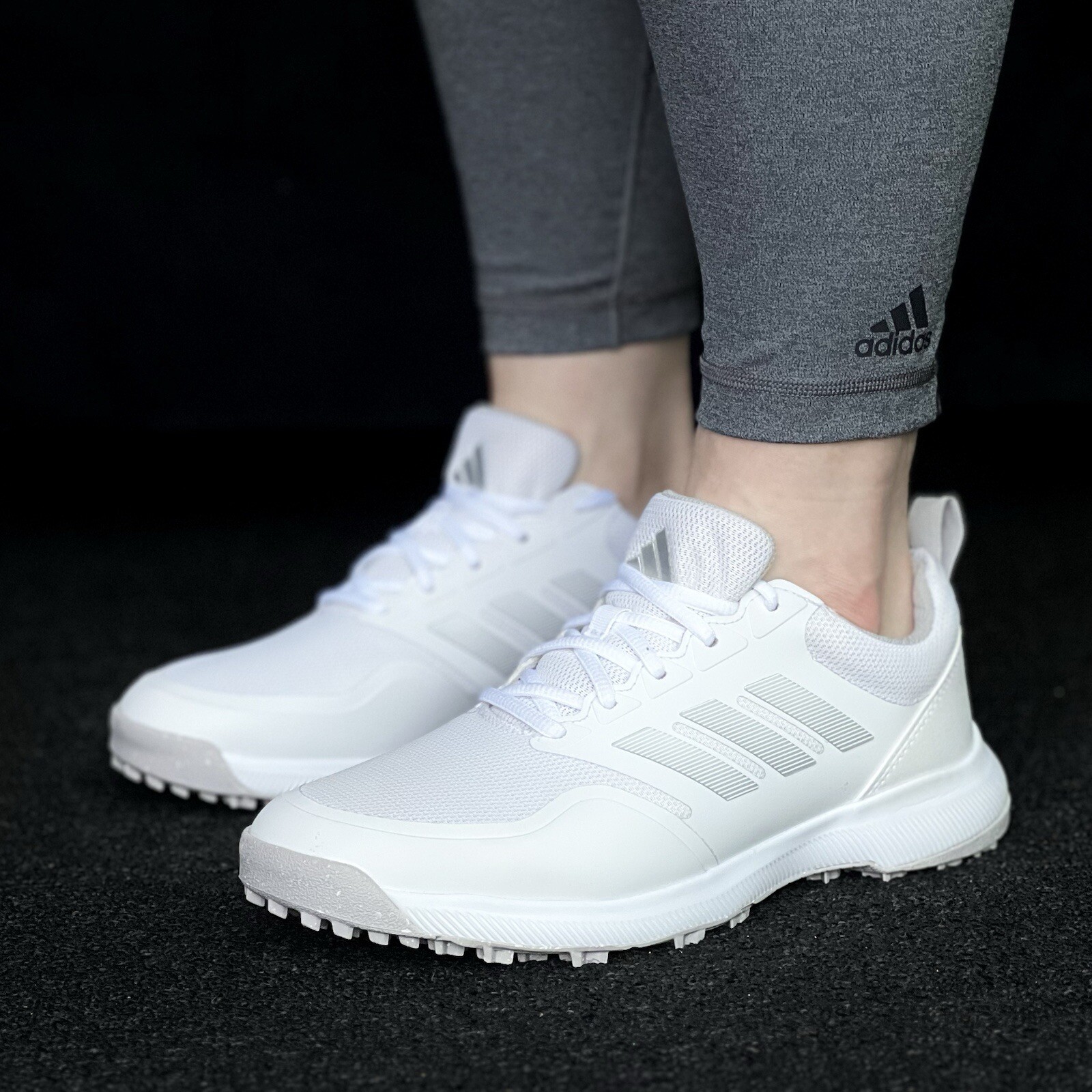Женские кроссовки для гольфа Adidas Tech Response SL Белые спортивные кроссовки #900