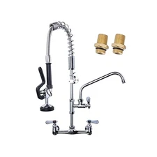 Commercial Sink Sprayer, Wall Mount, High Arc, Powerful & Efficient Wash