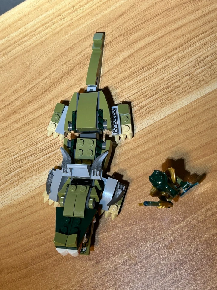 Lego 70126 Krokodil Legend-Beast vollständig inkl. Minifigur Cragger + Waffen - Bild 3 von 4