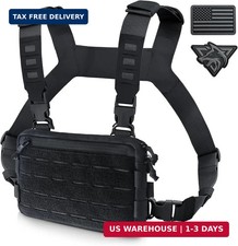 WYNEX Tactical Chest Rig Pack for Men, Molle Chest Rig Bag