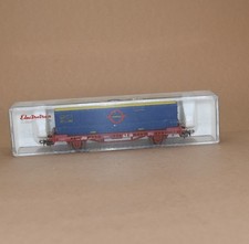 Electrotren 1440 Niederbordwagen beladen mit Container RENFE DC/AC