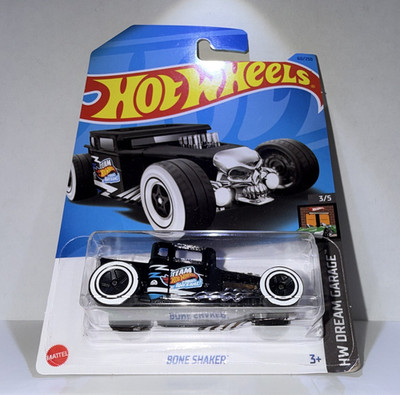 Hot Wheels Bone Shaker HW Dream Garage 3/5 1:64 Black/White Diecast Unopened