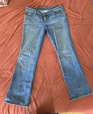 Evisu Vintage Womens Jeans Size 32 Purple Log...