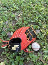 SSK Proedge 11.5  Post Web Made In Japan Baseball Glove Red/Tan