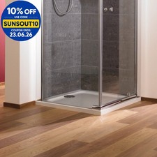 Mira Flight Shower Tray Low Profile Acrylic Stone Square 760x760mm Waste