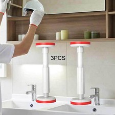 3x Telescopic Cabinet Support Pole Rods Cabinet Lifting Brackets Nylon Furniture