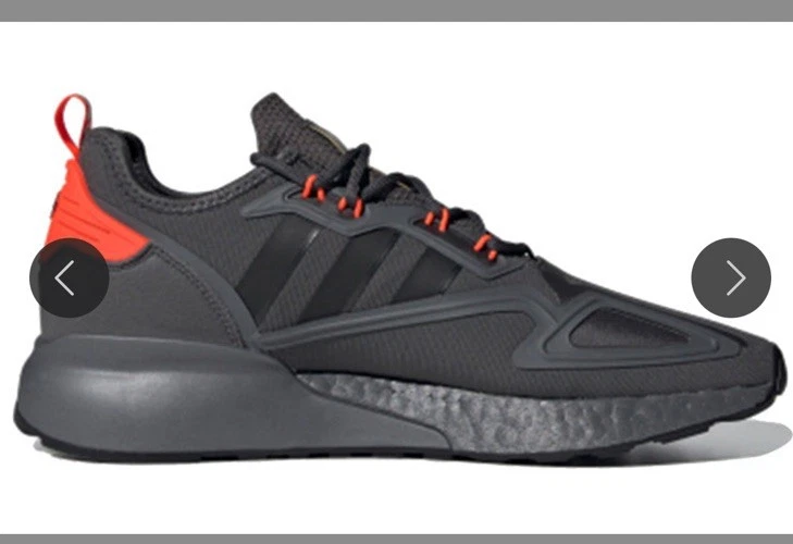 Adidas ZX 2K Boost Grey Solar Red for sale | eBay