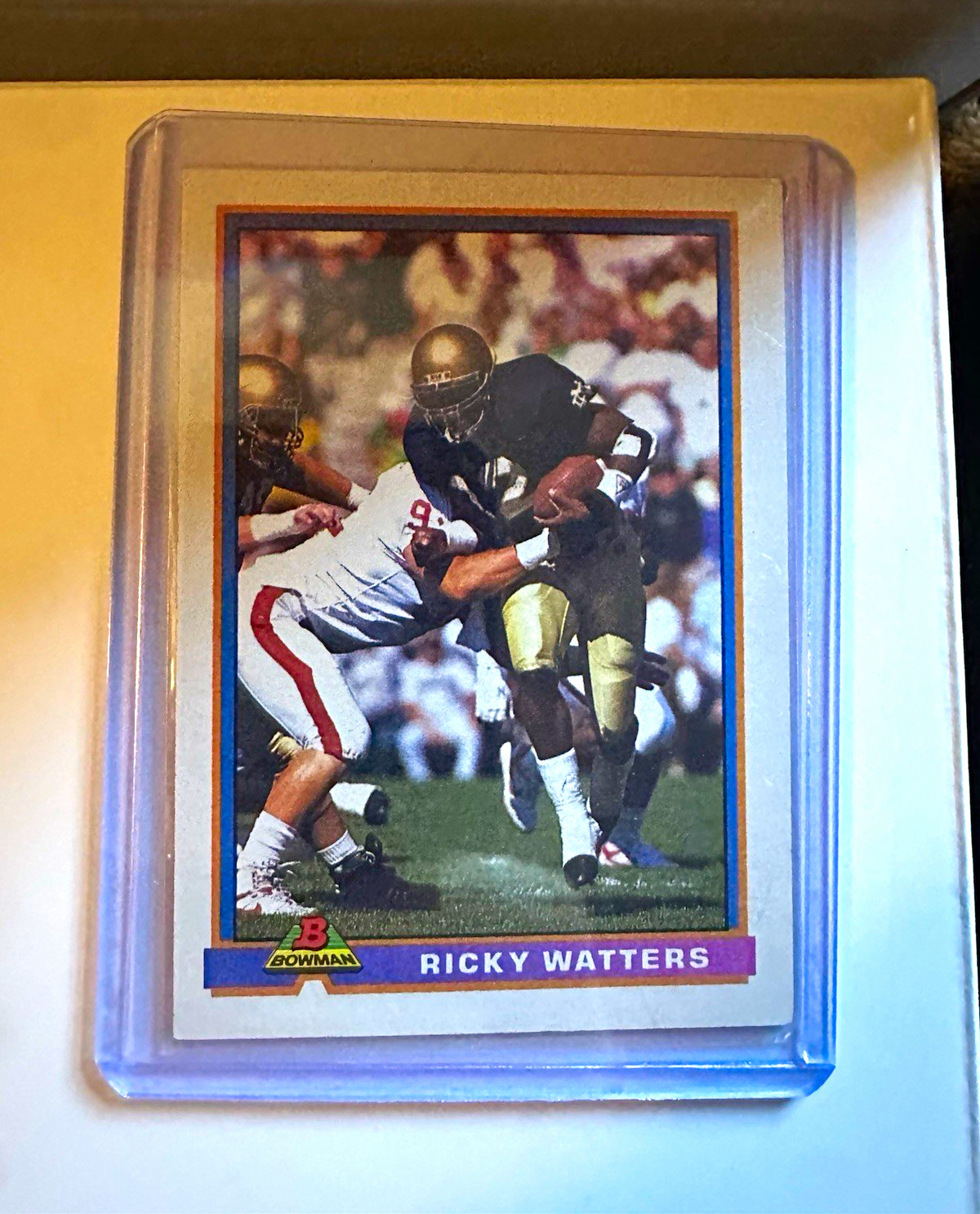 Bowman 1991 Ricky Watters RC #489 San Francisco 49ers Football Card Base