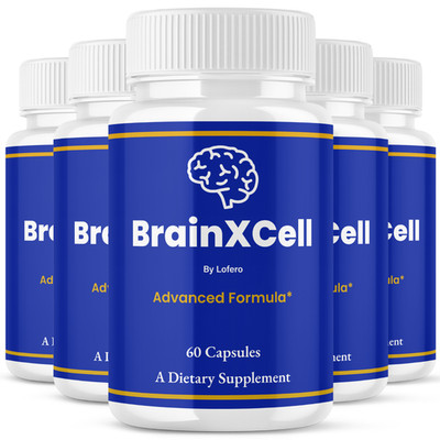 (5 Pack) BrainXCell Cognitive Dietary Supplement, Brainxcell Capsules (300Ct)
