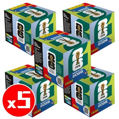 5x Instock Panini FIFA World Cup 2026 Official Sticker Box 50 *International ver