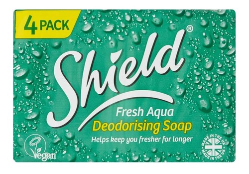 6x Shield Fresh Aqua Deodorising Soap pack of 4. Total 24 bars. - Picture 3 of 4