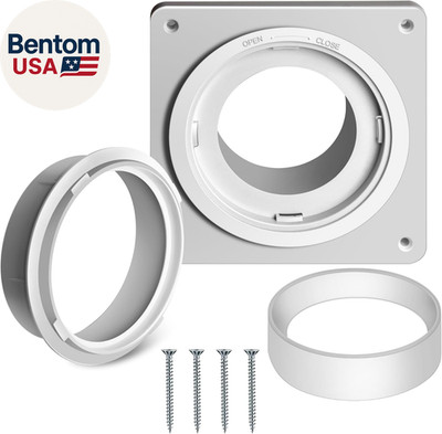 Dryer Vent Connector Kit, Dryer Vent Wall Plate with Quick Connect & Disconnect,