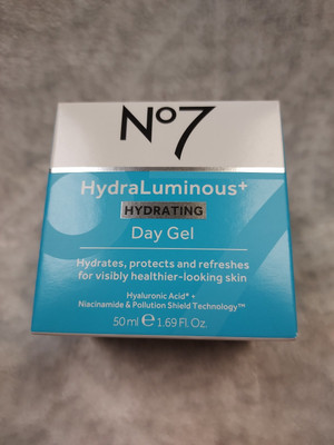 No7 HydraLuminous + Hydrating Day Gel 1.69 fl oz New in Box