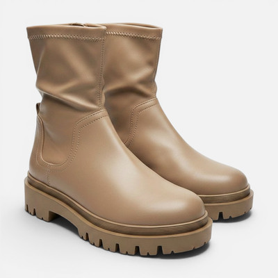 Insolia Damen Stiefel EU2281473 Textil Beige 35,5