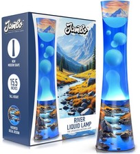 JAMBO 15.5" River Oasis Lamp, Beautiful Lamp for Living Room Office Bedroom Kitc