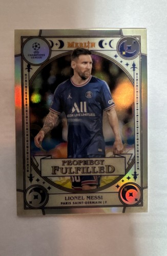 2021-22 Merlin Chrome Uefa Club Competitions Prophecy Fulfilled Lionel Messi