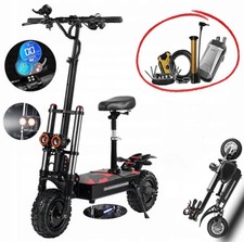 6000W Foldable Electric Scooter Adult Dual Motor 11inch Tire 85km/h 60V 38AH US