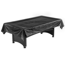 Hathaway 8 Foot Pool Table Cover   Black Leatherette Billiard Table Cover