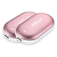 Karecel Hand Warmers Rechargeable 2 Pack, 10400mAh Double-Sided Heat Electric...