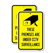 Premises Are Under CCTV Surveillance Heavy Gauge Aluminum Parking Sign