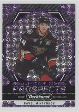 2023 Upper Deck Parkhurst Prominent Prospects Purple 53/99 Pavel Mintyukov 1ot1