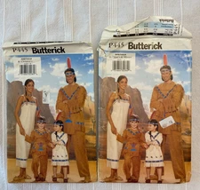 Butterick  4171 Children Misses Mens Native American Costumes TWO Patterns UNCUT