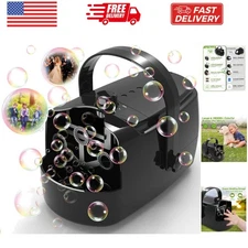 Bubble Machine Durable Automatic Bubble Blower, 18000+ Big Bubbles Per Minute...