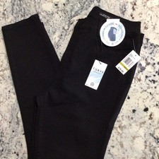 Curve Appeal 14/32 High Rise ESSENTIAL SKINNY Tummy Tucking Black Jeans NWT