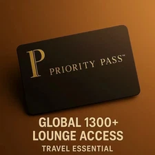 Priority Pass Select - 1 Year Membership -  with Restaurants - Unlimited Guests