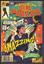 Pop Fly Pop Shop Art Print - Mike Piazza - Daniel Jacob Horine