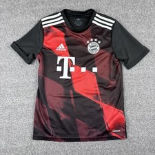 Adidas FC Bayern Munchen Away Jersey Youth Large Black Soccer Sports 2021-22