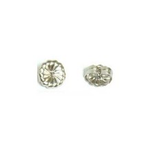 2 14K White Gold Heavy Friction Earring Backs