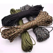 550lb Paracord 4mm 7-Core Survival Rope Heavy Duty Camping Hiking Cord DIY UK
