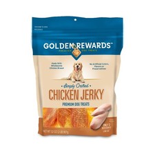Premium Dry Chicken Flavor Jerky Dog Treats for All Dogs, 32 oz