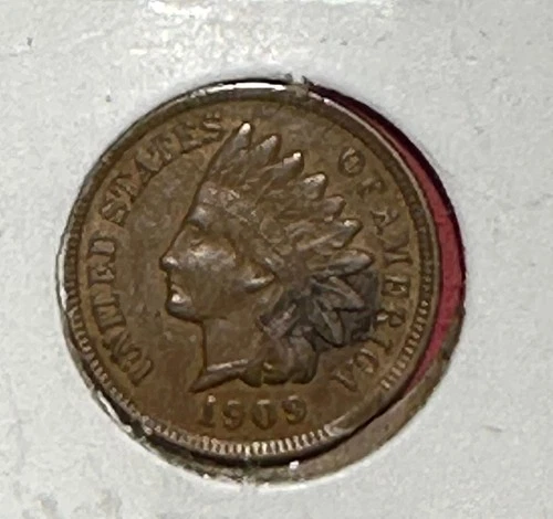 1909 US Indian Head Cent! XF Details! Last Year Issue! Lower Mintage Old US Coin