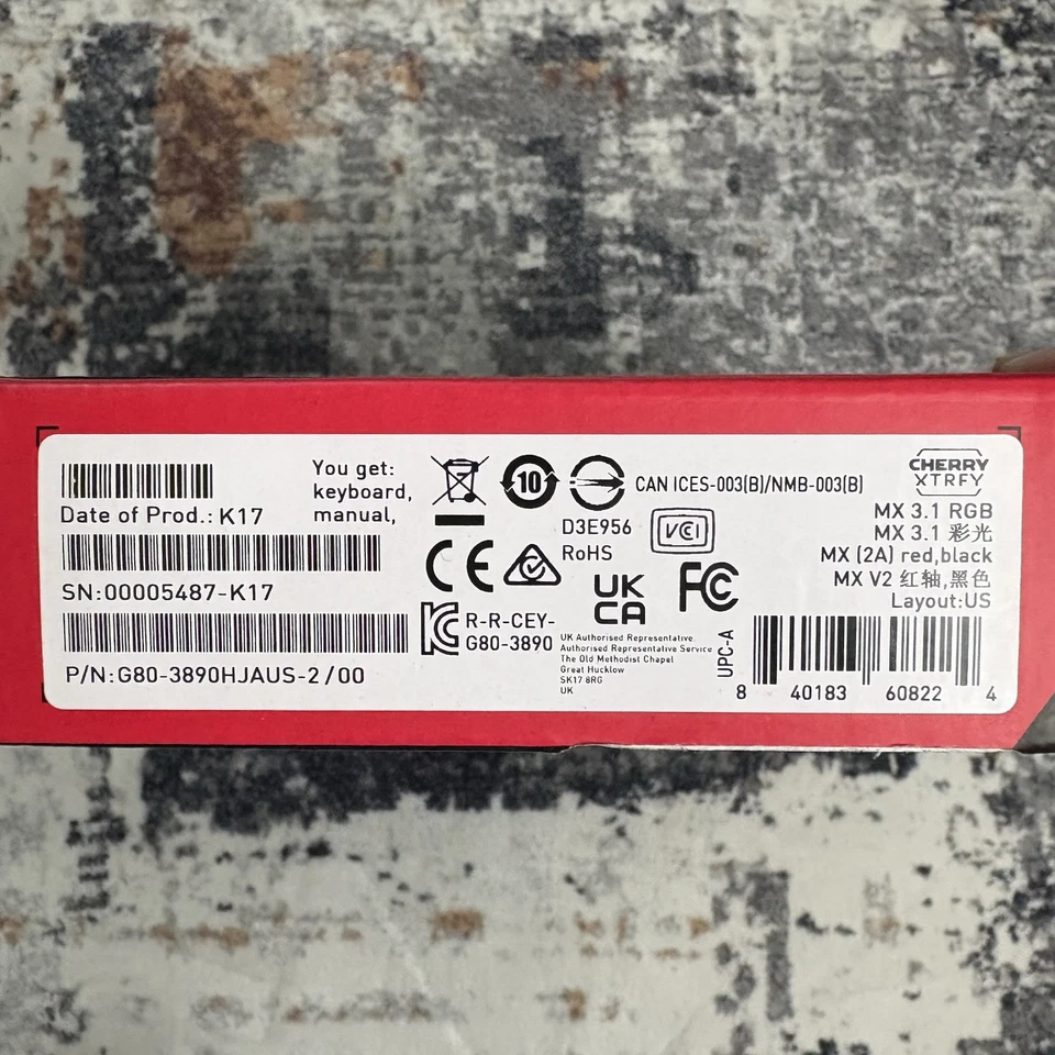 CHERRY XTRFY MX 3.1 Keyboard 100% full size backlit USB-C QWERTZ G80-3890HJAUS-2 - Image 4 of 4