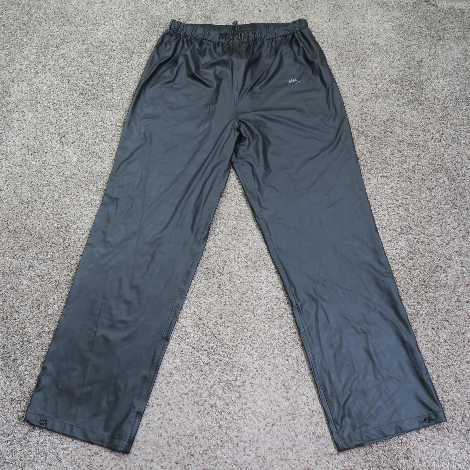 NWT Helly Hansen Pants Mens XL Black Voss Rain Waterproof Windproof Hiking 34x33